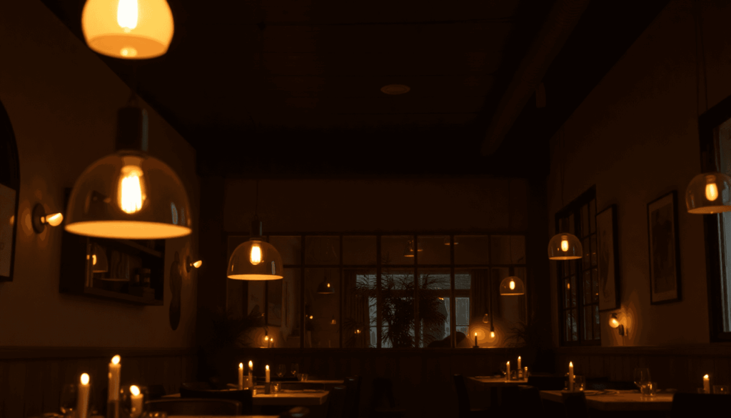 Blog - Restauranter med lav belysning og rolig atmosfære - Perfekt til fordybelse 1